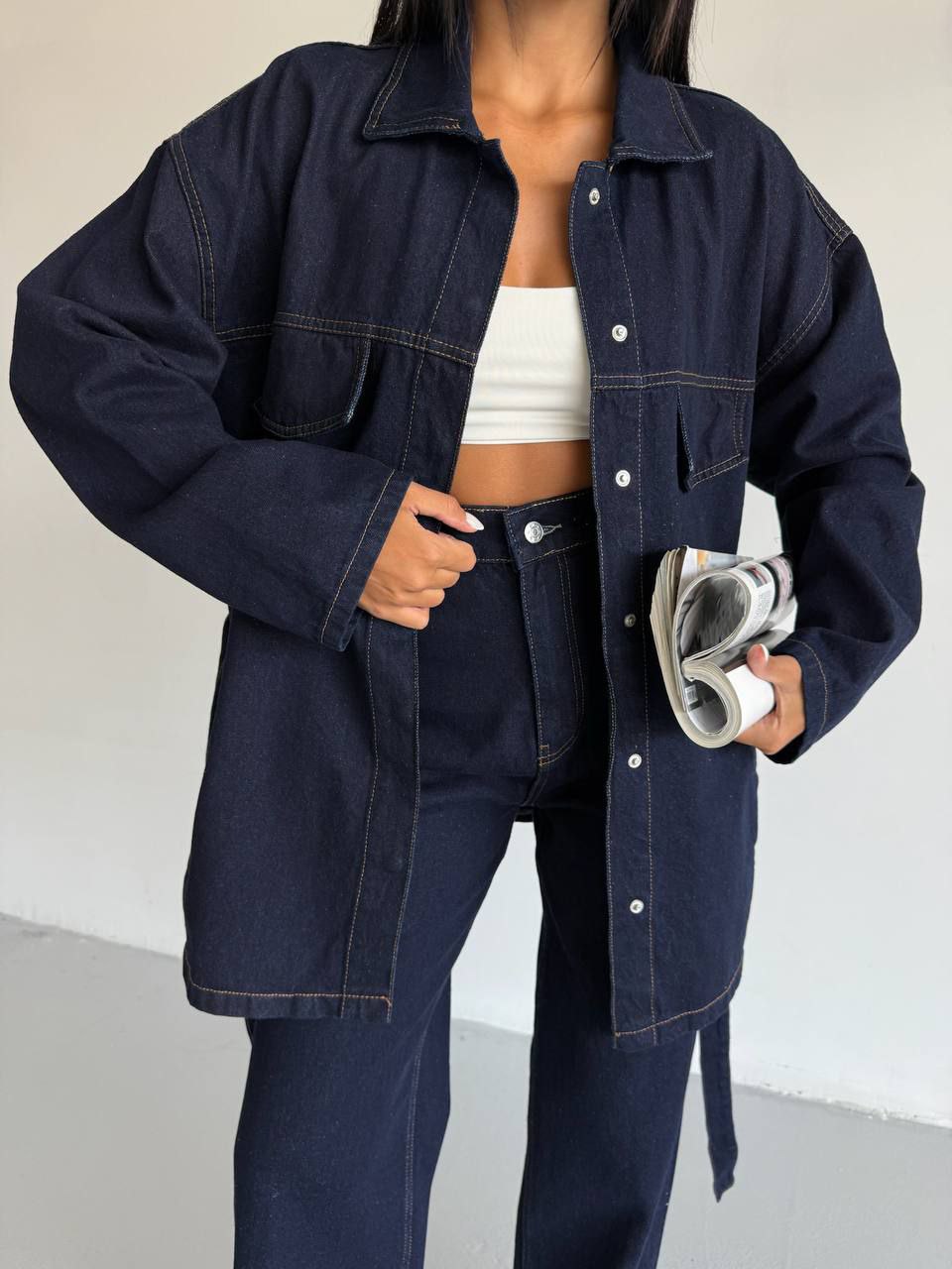 High weight jean and denim jacket