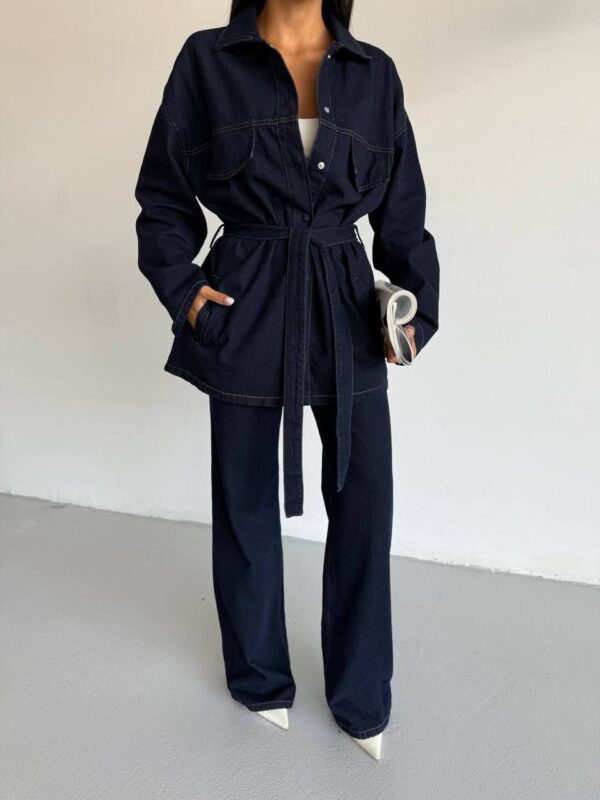 High weight jean and denim jacket - Image 2