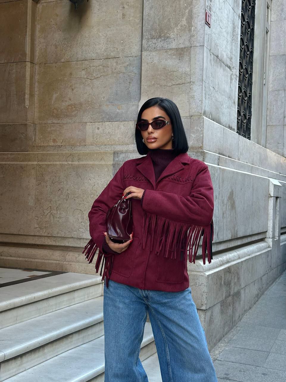 New Season Suede Jacket / Trend Detail